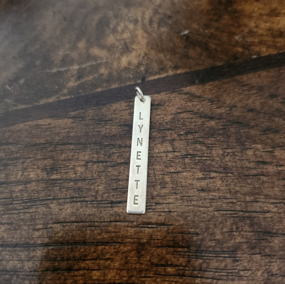 "LYNETTE" personalized 925 sterling silver pendant